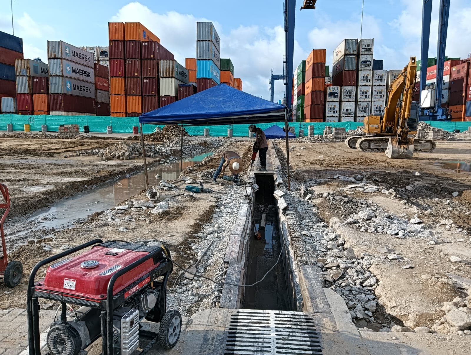 Repavimentación Sandy Ditch, fotografía 2